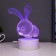 Flight “rabbit” LED 7 colors USB/from white batteries