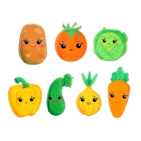 Game - designer "Vegetables", 7 parts-1