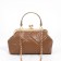 Clamp bag on the farmar, brown color