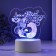 Светильник "Люблю тебя любить" LED RGB от сети RISALUX