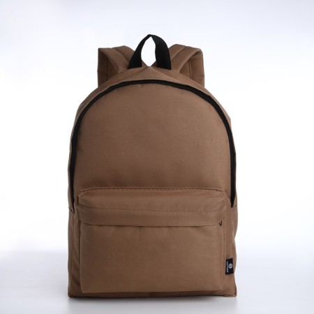 Sports backpack from textiles on lightning, Textura, 20 liters, beige color