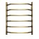 Water towel Domoterm "Laura", P6, 6 crossbars, 500 x 800 mm, bronze