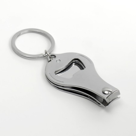 Kusachki - Miceps are manicure, on a keychain, with a file, with an opener, 6.5 cm, silver color-3