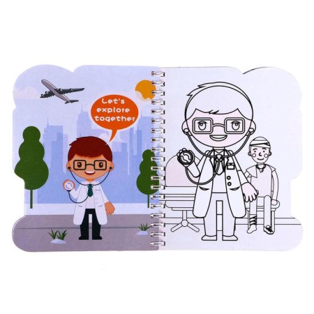 A book for drawing water "Profession", with a marker-1