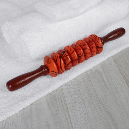 Massage "Skating", universal, 36 × 6 cm, 8 disks, wooden-4