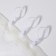A ring for a cornice, with a clamp, d = 33/38 mm, 12 pcs, white color