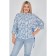 Female blouse, size 66, blue color