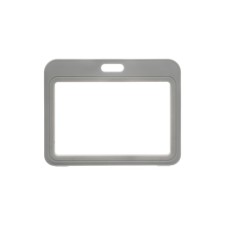 Badge horizontal, external 100 x 78 mm, internal 85x54 mm, gray