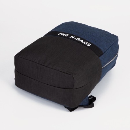 A backpack on a zipper, "saxi", a laptop department, blue color-5