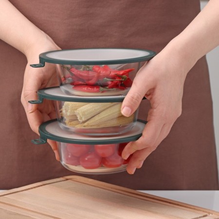 Vacuum lid for utensils shade, d = 16 cm, green color-6