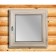 Window, 50 × 50cm, single -chamber double -glazed window, linden