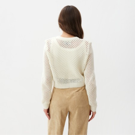 Jumper Women's Mist "Heart", p. S, milk-5