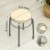 Stool with a rim "favorite", ivory color