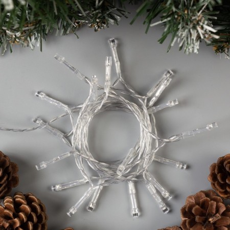 Garland “thread” 2 m, IP20, transparent thread, 20 LED, white glow, 2 modes, AAH3-1