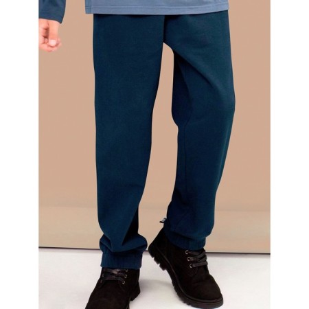 Pants for boys, height 152 cm, dark blue color-5