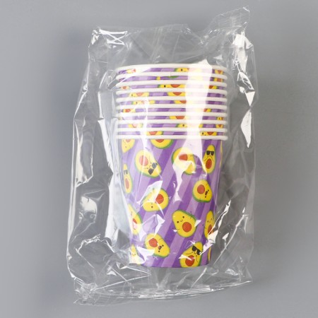 A single -single -paper glass "Avocado", 250 ml-3