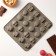 Form for jewelry "Forest Tale", silicone, 22 × 19 × 1.5 cm, 20 cells, gray color