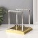 Plastic Plastic "Balls of Newton" gold 13.5x11x13.5 cm