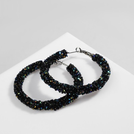 Challenge-ring earrings d = 5, blue color