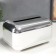 Casket Plastic for napkins "Smooth angles. Silver" 10x12x18 cm