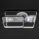 Luer with DPD "Simp" LED 130W black and white 50x50x10 cm Bayerlux