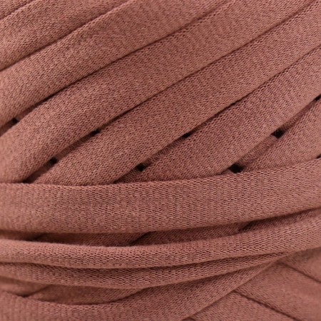 Knitted yarn set No. 9, 4x30 m/100 g, width 7-9 mm (cocoa, yellow, orange, kiwi)-3