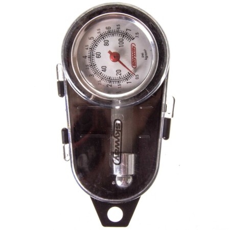 SkyWay pressure gauge, 7.5 atm, in a metal case, in a plastic case-1