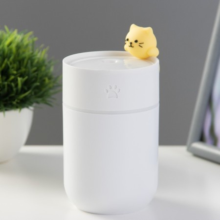 Night-wound “kitten” LED 2W USB 260ml white 7.5x7.5x12 cm Risalux-1