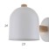 Bra 1668/1wt E27 40W white 18x13x16 cm
