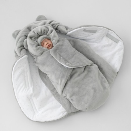 Set for discharge Winter Kinderlitto "Fluffy Bear", 5 items, height 56-62 cm, color gray color-1