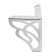 Furniture support cappio carved OP02, h = 130 mm.10*10mm, color chromium