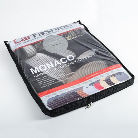 Monaco capacities, 3D, premium velur, set 2 pcs gray-2
