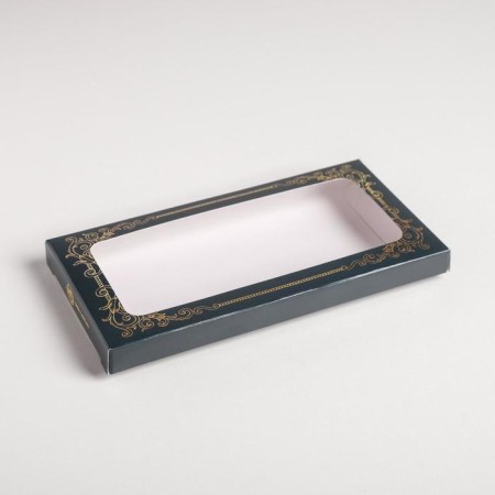 Chocolate box, confectionery packaging, “vintage”, with a window, 17.3 x 8.8 x 1.5 cm-1