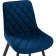 Stool on a metal frame Baoine metal/velor, black/blue 50x60x80 cm