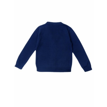 Knitted cardigan for a boy Pure Love, height 134 cm, blue color-10