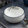 Ceramic “Life” salad bowl, 11.5 x 5.6 cm, 330 ml, white color