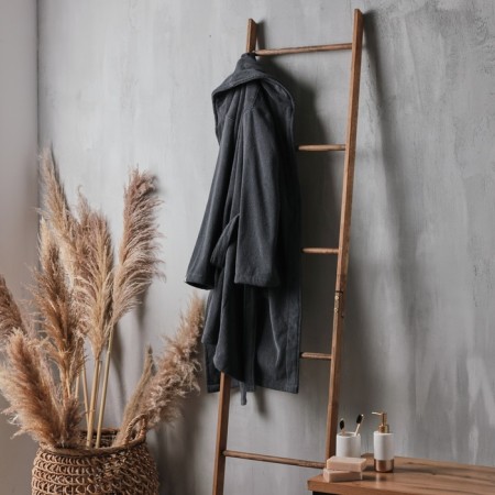 Tainted female bathrobe SL Home: Basic "Grig Sandra", size S, 100% cotton, 420 g/m2-9