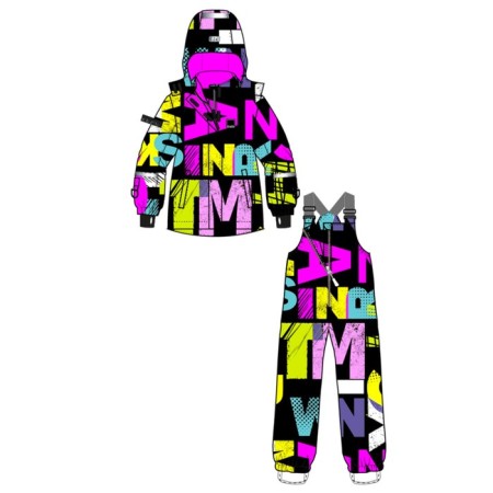 Winter set for the girl PlayTode: jacket and semi -combineson, height 110 cm-15