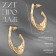 Earrings Metal "Modern" Future, Color Gold
