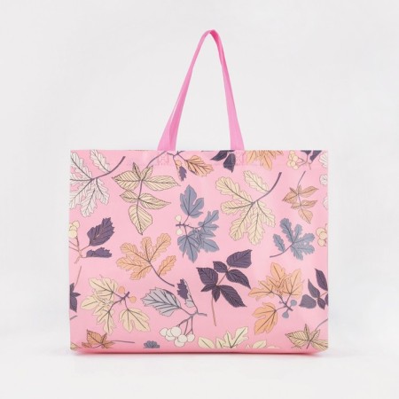 Household bag without fastening, pink color-1