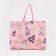 Household bag without fastening, pink color