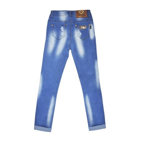 Jeans for girls, height 140 cm, blue color-1