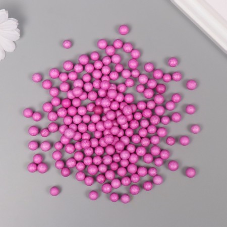 Decor for creativity Polyn -plast "Assorted balls" Raspberry set 10 grams-1