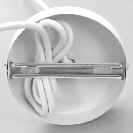 Bayerlux suspension lamp Bayerlux "oval" 1x40W E27 white 14x14x18-98 cm-8