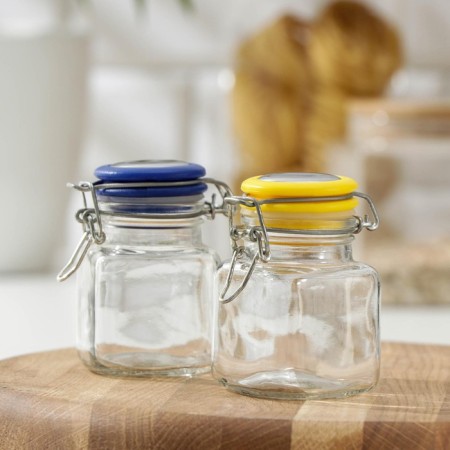 Glass jar for spices with Bugel Castle "Prima", 100 ml, 7.5 × 5 × 8 cm, color mix-3