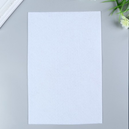 Soft felt 1 mm 20x30 cm white