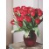 Diamond mosaic on a 30x40 subframe with a partial filling of "tulips"