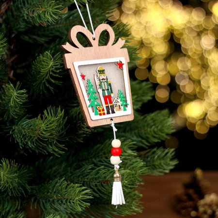 New Year's decor with the “Nutcracker and Gift” backlight 8.5 × 1 × 11cm-1
