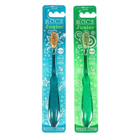R.O.C.S junior toothbrush for children from 6 to 12 years old, soft
