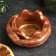 Sninker "Snake on the bowl" burgundy with gilding, 4x10cm